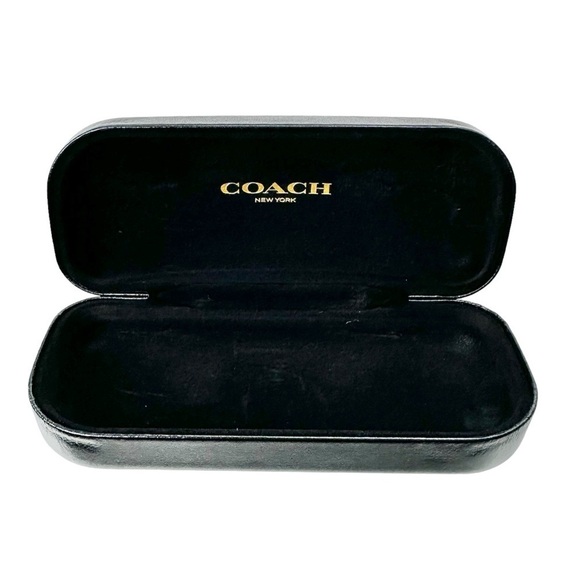 COACH Black Hard Shell Sunglasses Case with NEW Microfiber Lens Cloth - Picture 7 of 11
